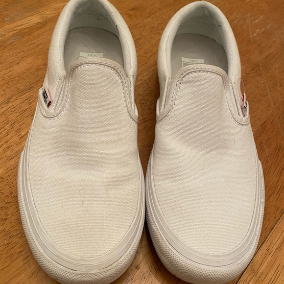 Vans Pro white slip on sneakers  M5, W6.5 unisex - Picture 3 of 16
